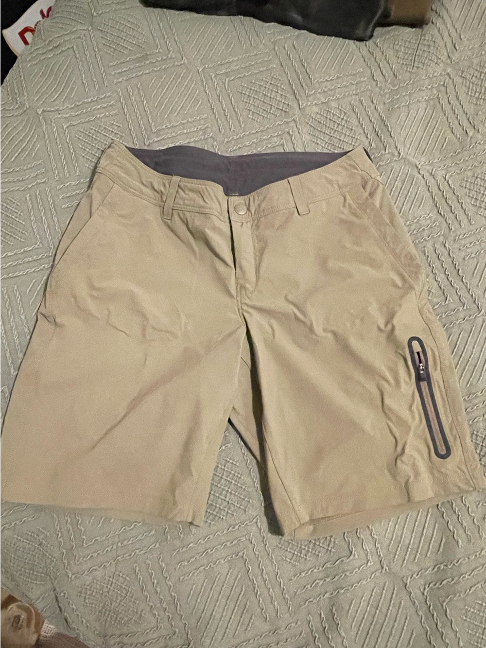 REI Hybrid Outdoor Shorts in Khaki - Versatile Active Wear